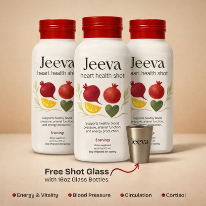 Jeeva's Herbal Heart Support (3 Glass Bottles)